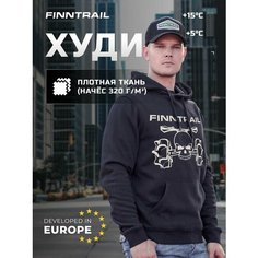 Худи Finntrail Футер с начёсом, размер XXL, , black