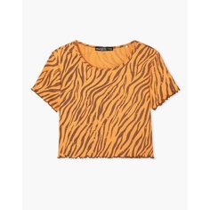 Кроп-топ Gloria Jeans Ready! Steady! Go!, размер 10-12л/146-152, мультиколор, фиолетовый