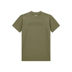 Футболка GUESS, размер 8 лет, оливковый