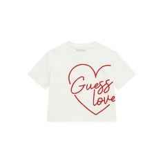 Футболка GUESS, размер 7 лет, белый