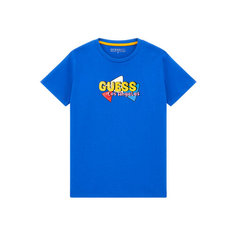 Футболка GUESS, размер 8 лет, синий