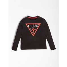 Лонгслив GUESS, размер 7 лет, черный