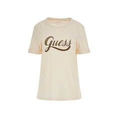 Футболка GUESS, размер L, бежевый