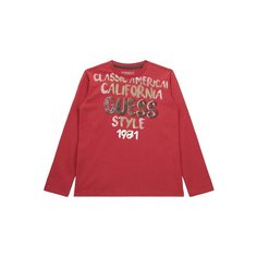 Лонгслив GUESS, размер 14 лет, красный