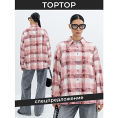 Рубашка TOPTOP, размер L, розовый