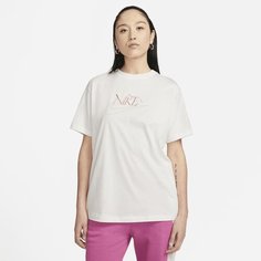 Футболка NIKE, размер S, бежевый