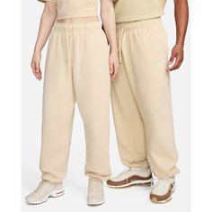 Брюки NIKE Sportswear Club Fleece, размер L, sanddrift/white