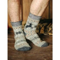 Носки Бабушкины носки, размер 41-43, бежевый