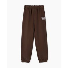 Брюки спортивные Gloria Jeans GJ COOL, размер 8-10л/134-140, коричневый