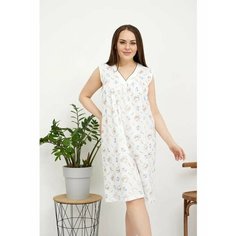 Сорочка ELEGANTHOME, размер 50-52, голубой/белый