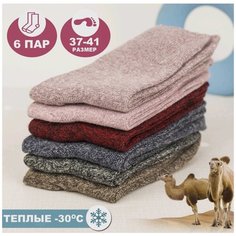 Носки Syltan, комплект, 6 пар, размер 37-41, синий, голубой, серый, бежевый