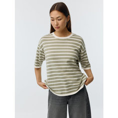 Футболка Sela, размер L INT, белый графика мелкая