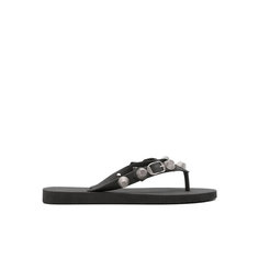 Вьетнамки BALENCIAGA Cagole, размер 35 FR, черный