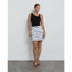 Юбка Gloria Jeans, размер S (40-42), белый/черный