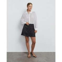 Юбка Gloria Jeans, размер XS (38-40), черный/белый
