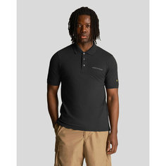 Поло Lyle & Scott Embroidered Polo Shirt, размер M, серый, черный