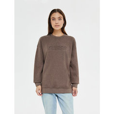 Свитшот GUESS, размер XL, , коричневый
