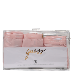 Трусы GUESS, комплект из 3 шт., размер M, розовый