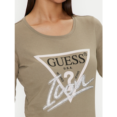 Футболка GUESS, размер S, зеленый