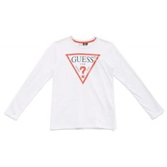 Лонгслив GUESS, размер 10 лет, белый G011