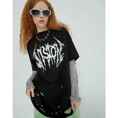 Футболка Gloria Jeans Ready! Steady! Go!, размер 12-14л/152-164, черный