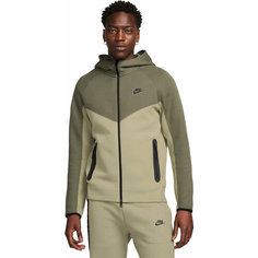 Толстовка NIKE M NK TCH FLC FZ WR HOODIE, размер S, , зеленый