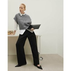 Брюки палаццо Gloria Jeans GJ BLACK, размер 40/164, чёрный