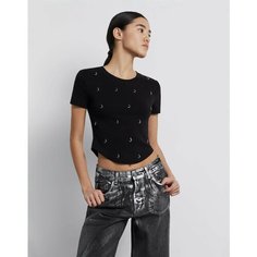 Футболка Gloria Jeans, размер XXS (36-38), черный