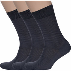 Носки RuSocks, комплект, 3 пары, размер 31, темно-серый