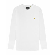 Лонгслив Lyle & Scott Plain L/S T-Shirt, размер XXL, , white
