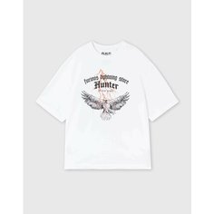 Футболка Gloria Jeans Ready! Steady! Go!, размер 7-8л/128, белый