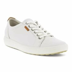 Кеды ecco SOFT 7 W, полнота F (EU)/ на среднюю стопу, размер 36, белый