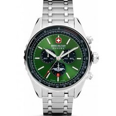 Наручные часы Swiss Military Hanowa Air, зеленый/серебристый