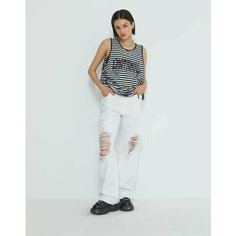 Джинсы Gloria Jeans Ready! Steady! Go!, размер 8-10л/134-140, белый