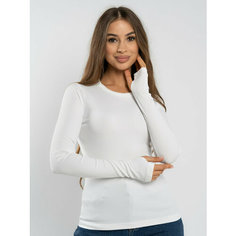 Футболка ЛенаРа Лонгслив, размер S, белый