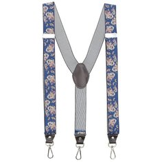 Подтяжки GENTLETEAM, размер 125, белый, красный, синий