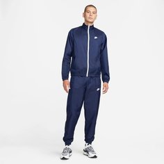Костюм спортивный NIKE, размер M, темно-синий/белый