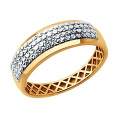 Кольцо Diamant online, красное золото, 585 проба, размер 19