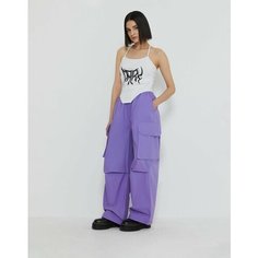 Брюки спортивные Gloria Jeans, размер 12-14л/158-164, фиолетовый