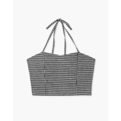 Топ Gloria Jeans GJ BLACK, размер XXS (36-38), черный/белый