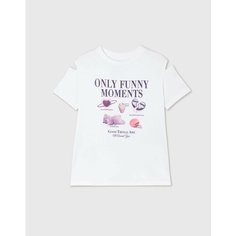 Футболка Gloria Jeans GJ COOL, размер 2-4г/98-104, белый