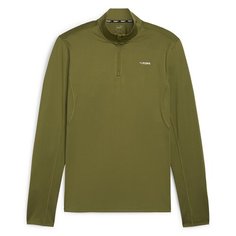 Свитшот PUMA Fit Polyspan ¼ Zip, размер L, , зеленый