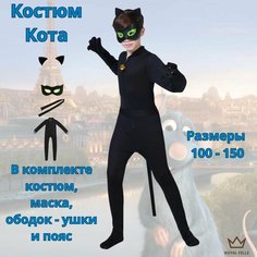 Детский карнавальный костюм - Супер Кот - размер 120 Royal Felle