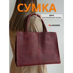 Сумка шоппер LAMACCO, бордовый