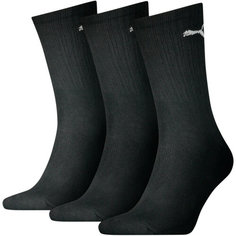 Носки PUMA Sport Crew, комплект, 3 пары, размер 47/49, черный