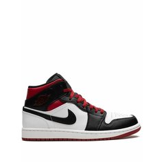 Кроссовки Jordan Air Jordan 1 Mid, размер 12 US (Мужские размеры Jordan US ), серебристый