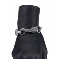 Браслет OTOKODESIGN, размер 19 см, серебристый