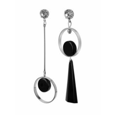 Серьги OTOKODESIGN, акрил, серебристый