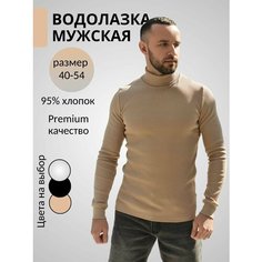 Водолазка Оптима Трикотаж, размер 54, , бежевый