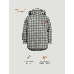 Куртка Mjolk, размер 98-104, коричневый, синий